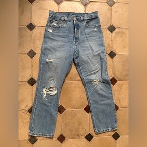Levi's 501 Light Blue Denim Jeans. Size 28.
